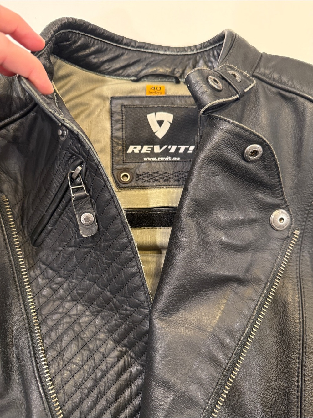 Women’s Rev’It leather motorcycle Jacket